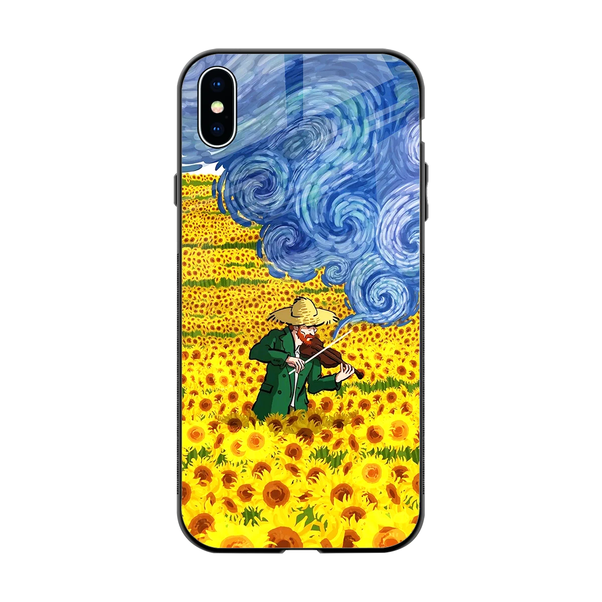 Starry Strings back phone cover | glass case for iphone xs max