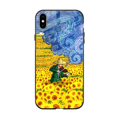 Starry Strings back phone cover | glass case for iphone xs max