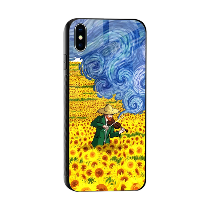Starry Strings sleek iphone xs max cover with tempered glass back and TPU edges