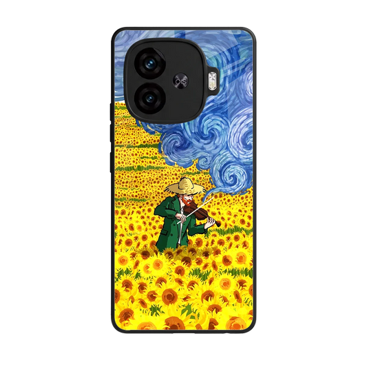 Starry Strings back phone cover | glass case for iqoo neo 10r 5g