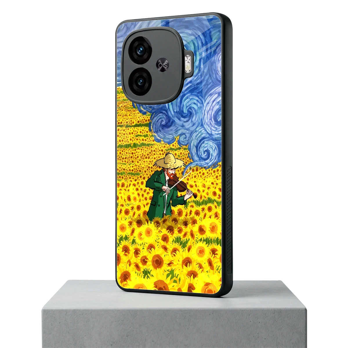 Starry Strings iqoo neo 10r 5g mobile cover | shockproof glass phone case