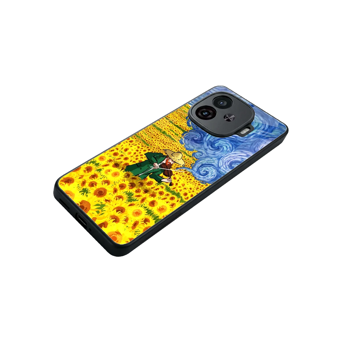 Starry Strings stylish phone case for iqoo neo 10r 5g | glossy glass and slim fit