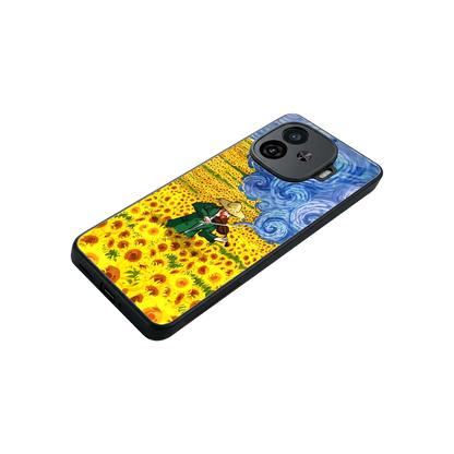 Starry Strings stylish phone case for iqoo neo 10r 5g | glossy glass and slim fit