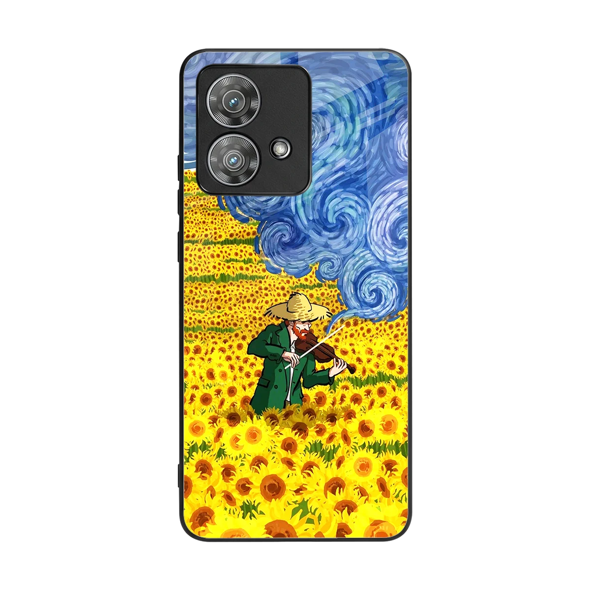 Starry Strings back phone cover | glass case for motorola edge 40 neo 5g