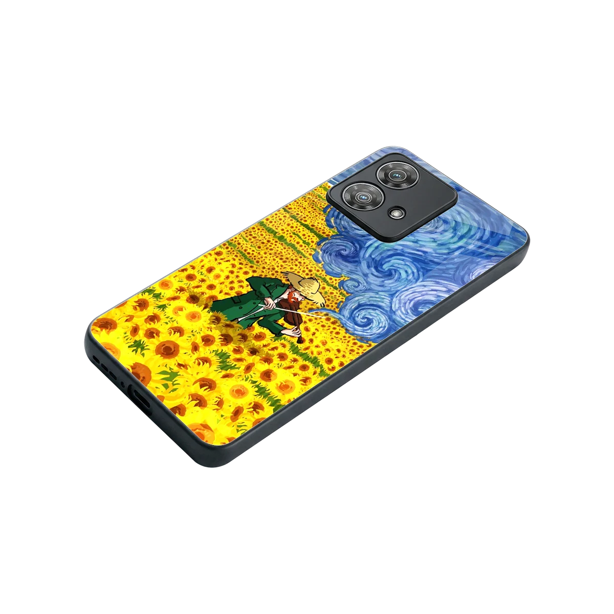 Starry Strings stylish phone case for motorola edge 40 neo 5g | glossy glass and slim fit