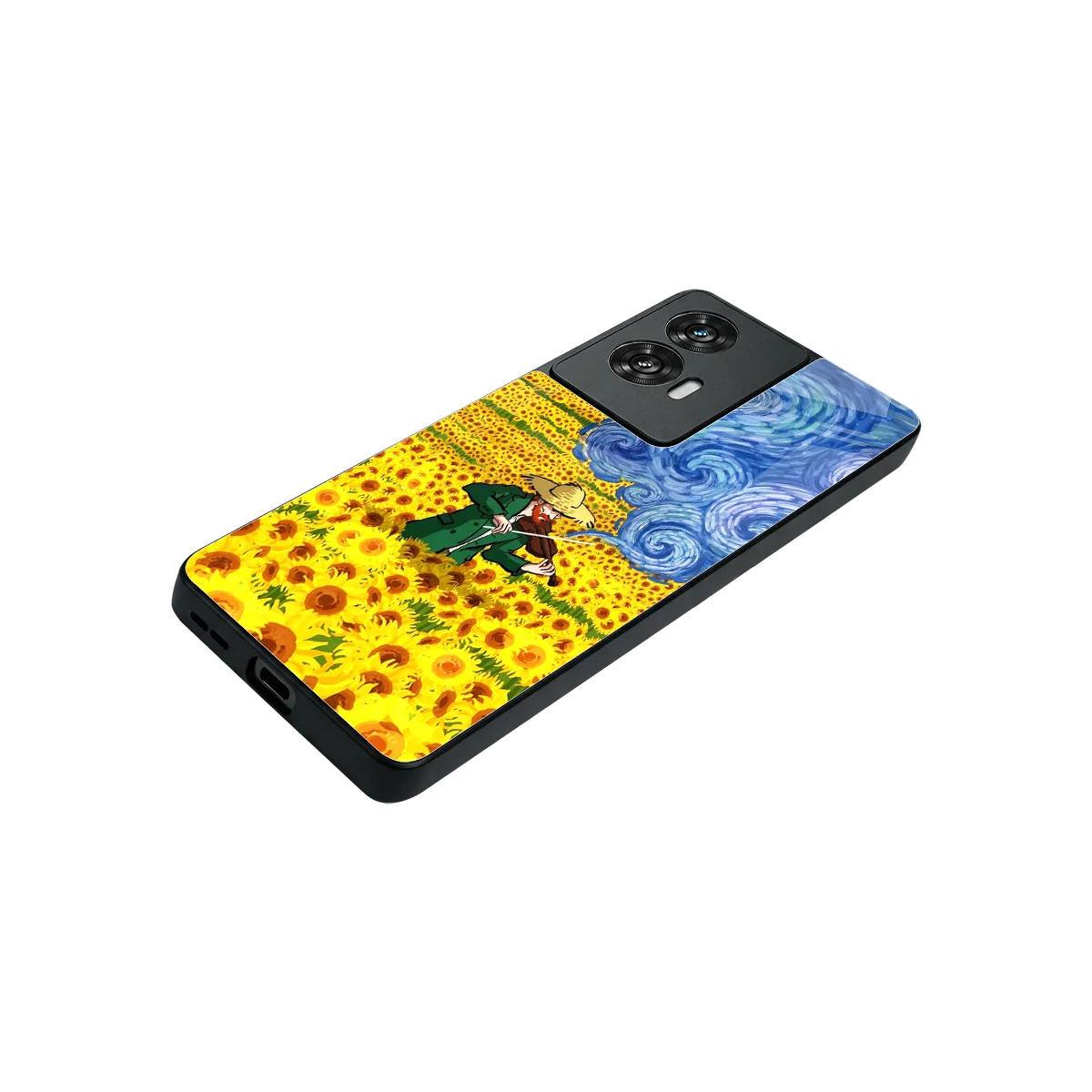Starry Strings stylish phone case for motorola edge 50 fusion | glossy glass and slim fit