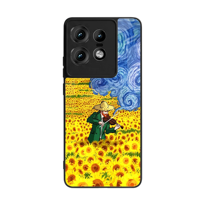 Starry Strings back phone cover | glass case for motorola edge 50 pro
