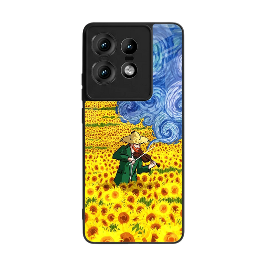 Starry Strings back phone cover | glass case for motorola edge 50 pro