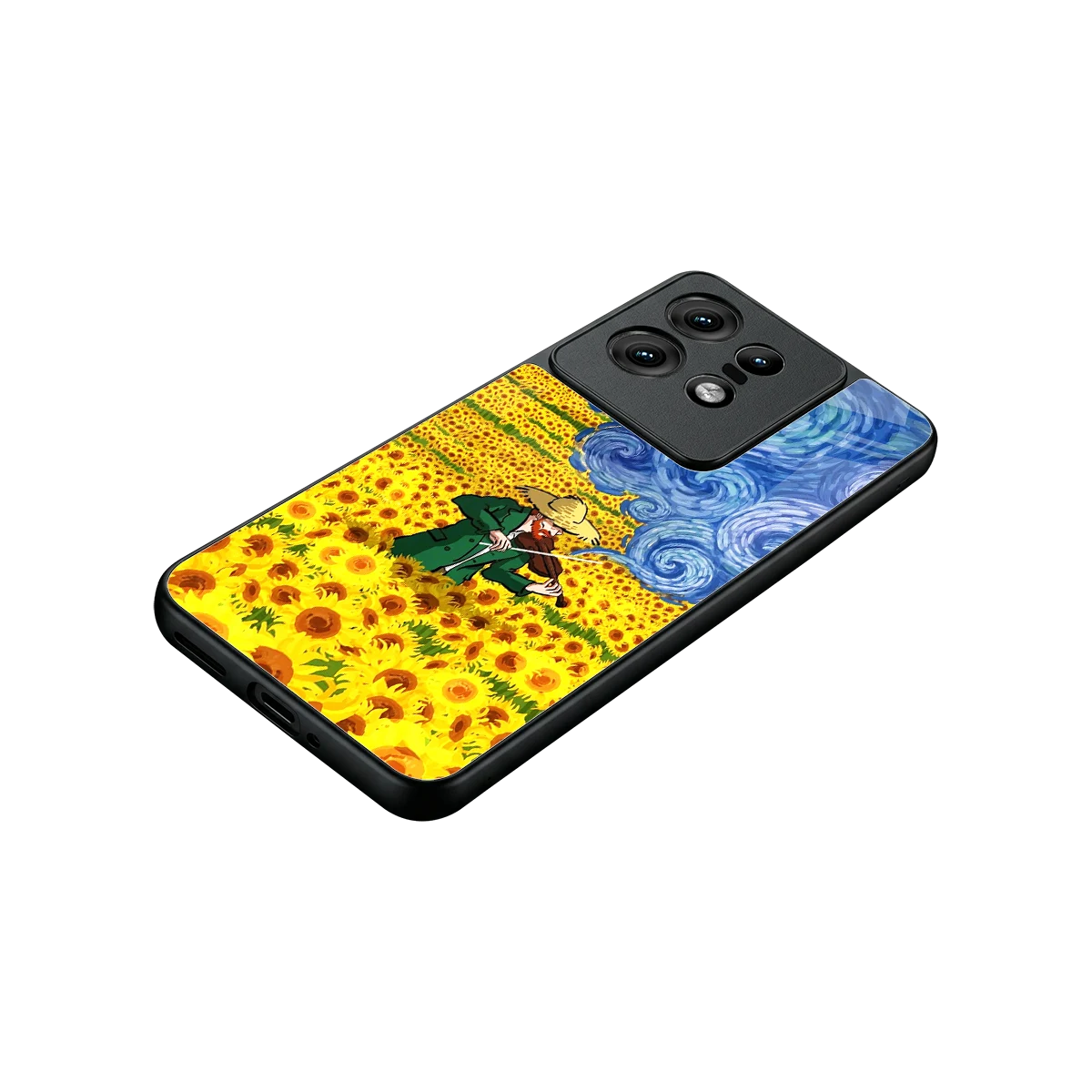 Starry Strings stylish phone case for motorola edge 50 pro | glossy glass and slim fit