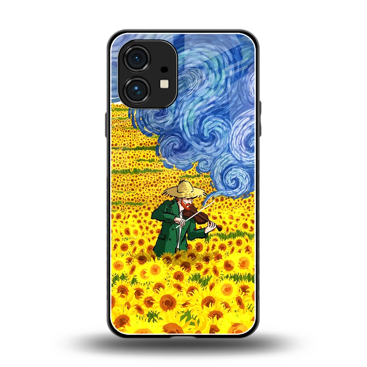 Starry Strings back phone cover | glass case for nothing phone 1