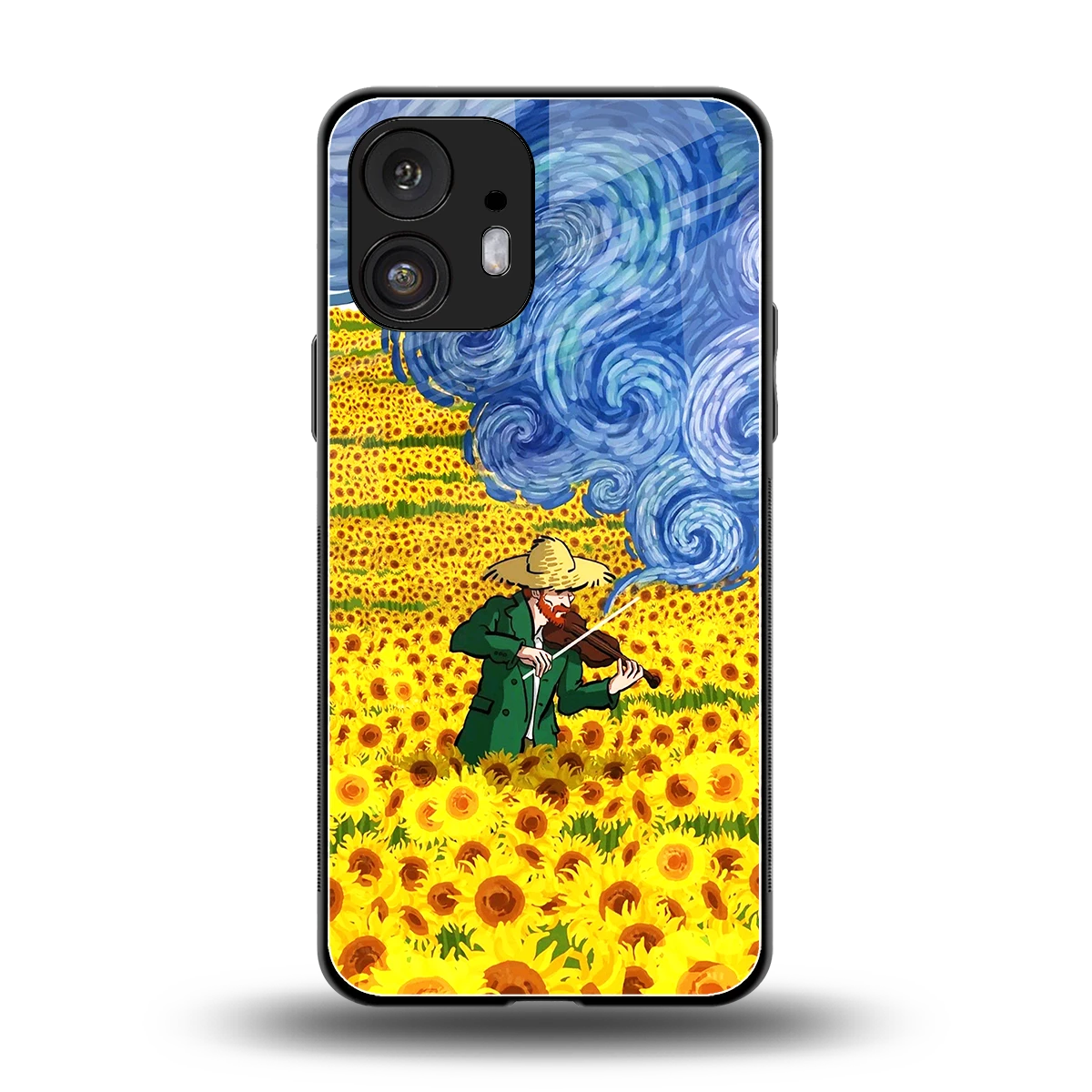Starry Strings back phone cover | glass case for nothing phone 2
