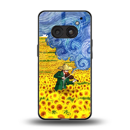 Starry Strings back phone cover | glass case for nothing phone 2a