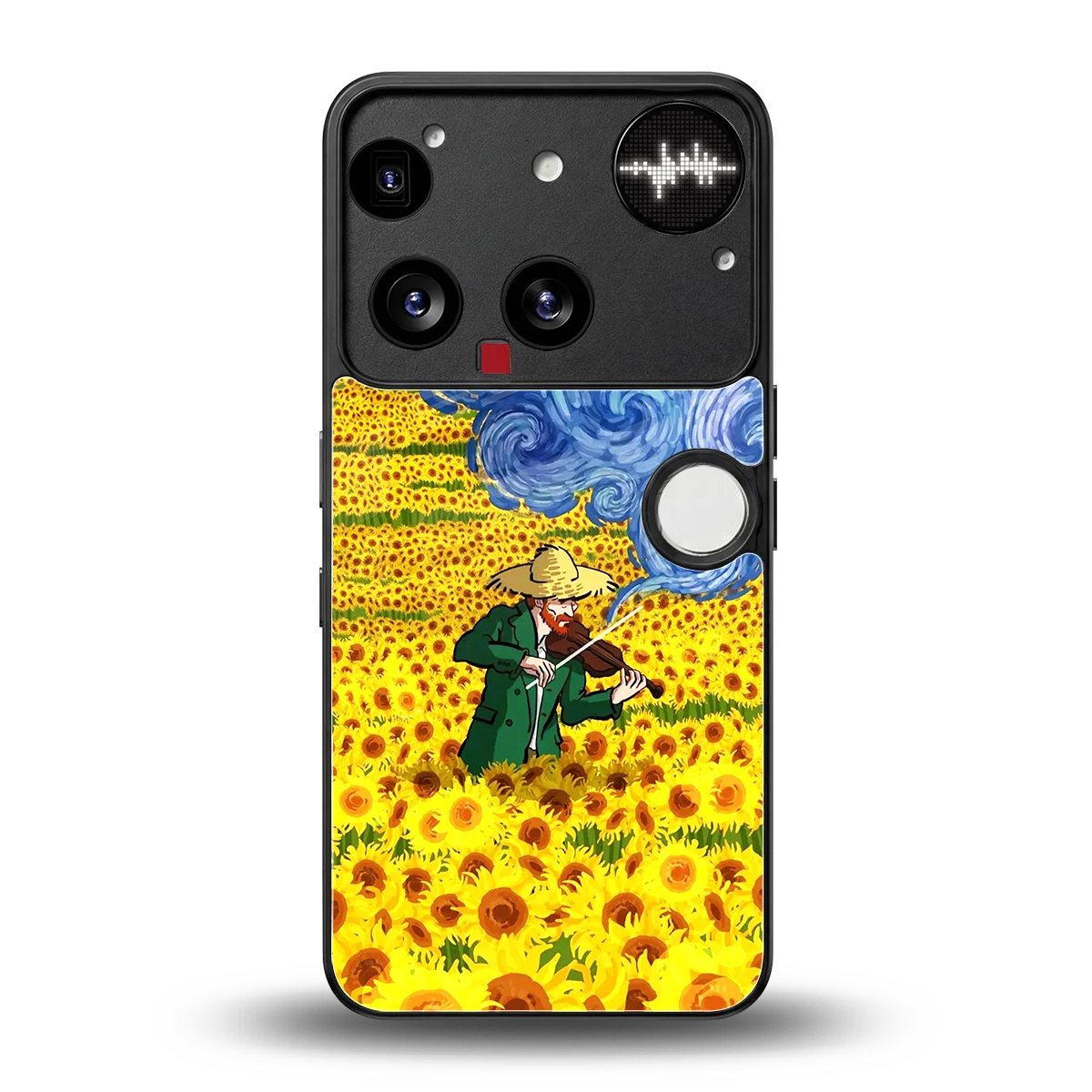 Starry Strings back phone cover | glass case for nothing phone 3