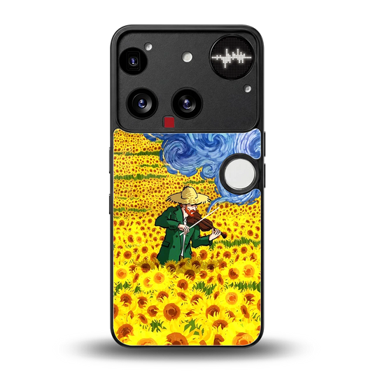 Starry Strings back phone cover | glass case for nothing phone 3