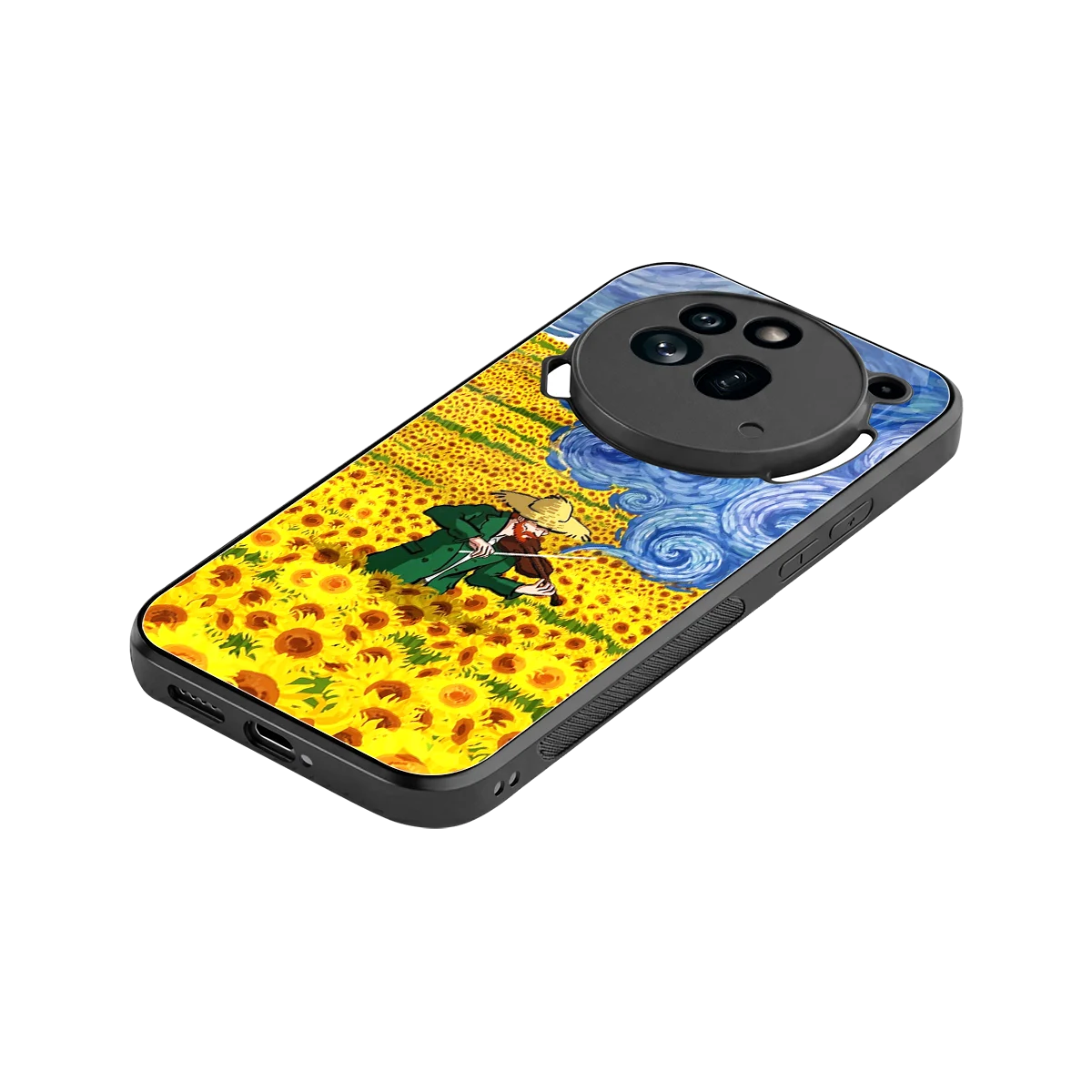 Starry Strings stylish phone case for nothing phone 3a pro | glossy glass and slim fit