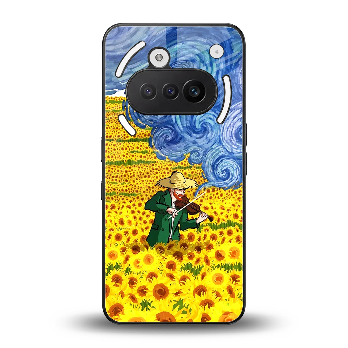 Starry Strings back phone cover | glass case for nothing phone 3a