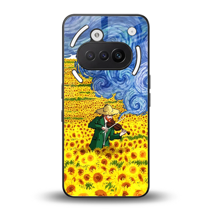 Starry Strings back phone cover | glass case for nothing phone 3a