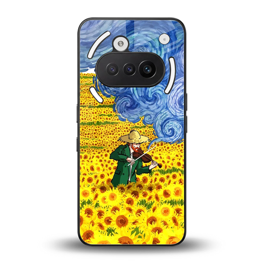 Starry Strings back phone cover | glass case for nothing phone 3a