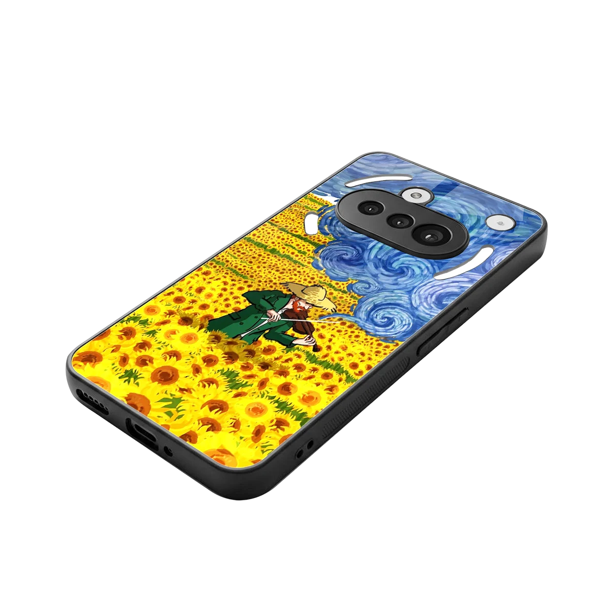 Starry Strings stylish phone case for nothing phone 3a | glossy glass and slim fit