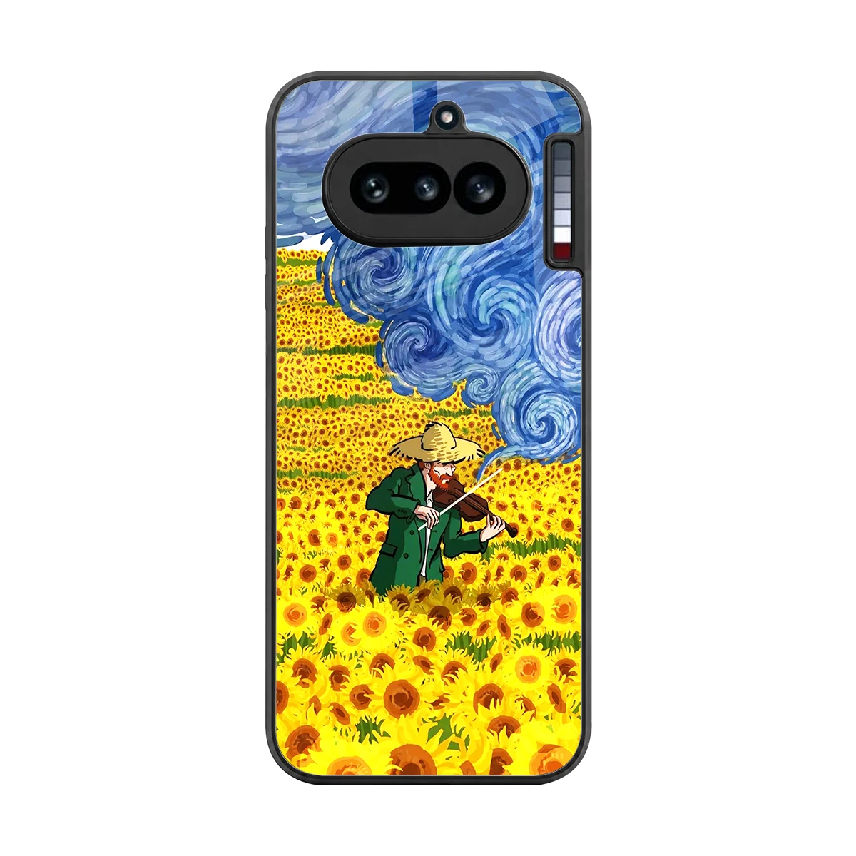 Starry Strings back phone cover | glass case for nothing phone 4a