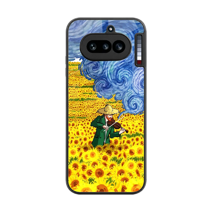 Starry Strings back phone cover | glass case for nothing phone 4a