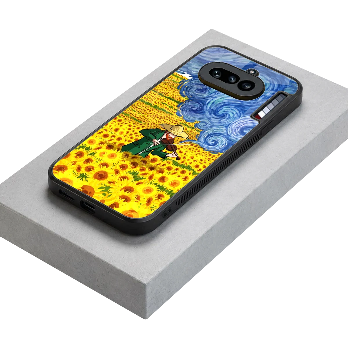 Starry Strings stylish phone case for nothing phone 4a | glossy glass and slim fit