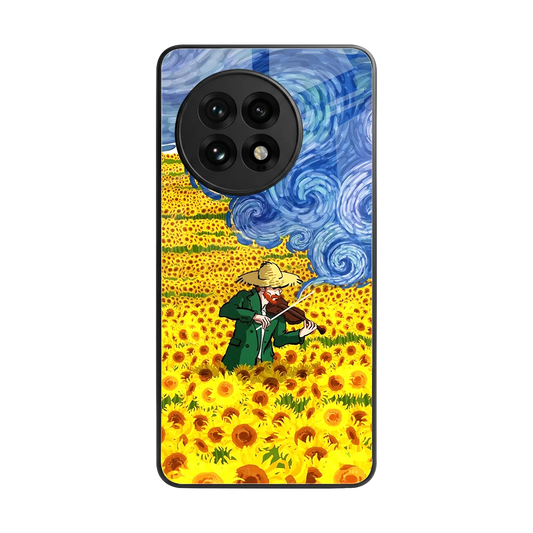 Starry Strings back phone cover | glass case for oneplus 13r
