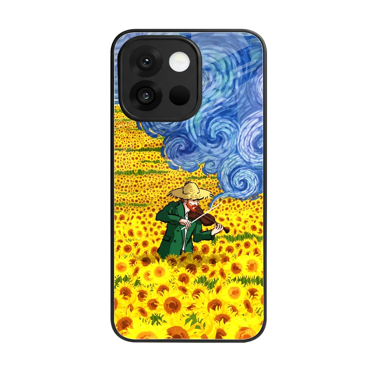 Starry Strings back phone cover | glass case for oneplus 13s