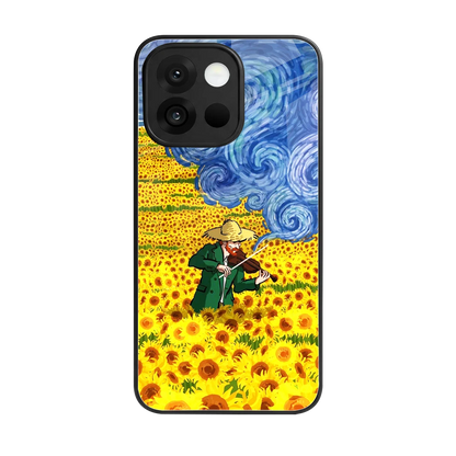 Starry Strings back phone cover | glass case for oneplus 13s