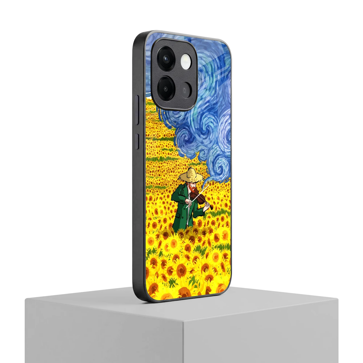 Starry Strings oneplus 13s mobile cover | shockproof glass phone case