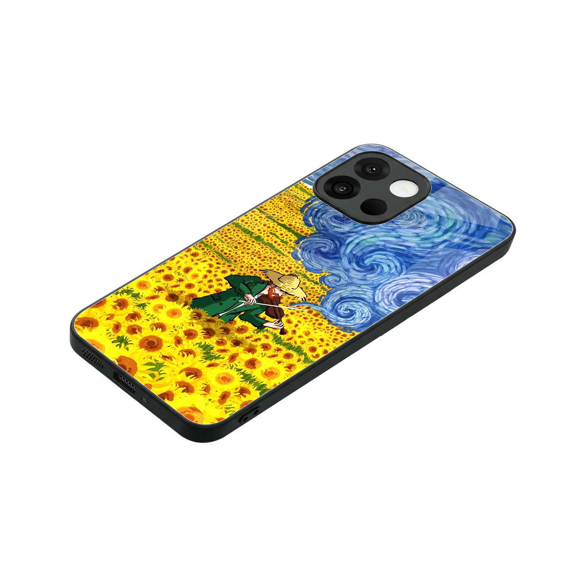Starry Strings stylish phone case for oneplus 13s | glossy glass and slim fit