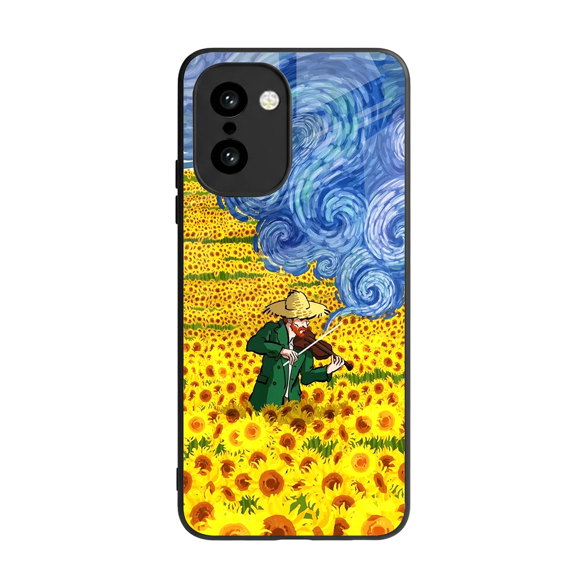 Starry Strings back phone cover | glass case for oneplus 15r