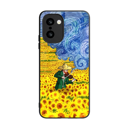 Starry Strings back phone cover | glass case for oneplus 15r