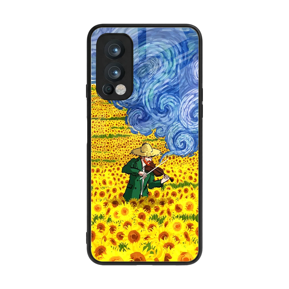 Starry Strings back phone cover | glass case for oneplus nord 2