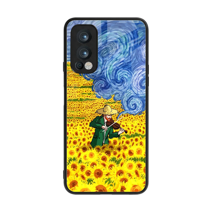 Starry Strings back phone cover | glass case for oneplus nord 2