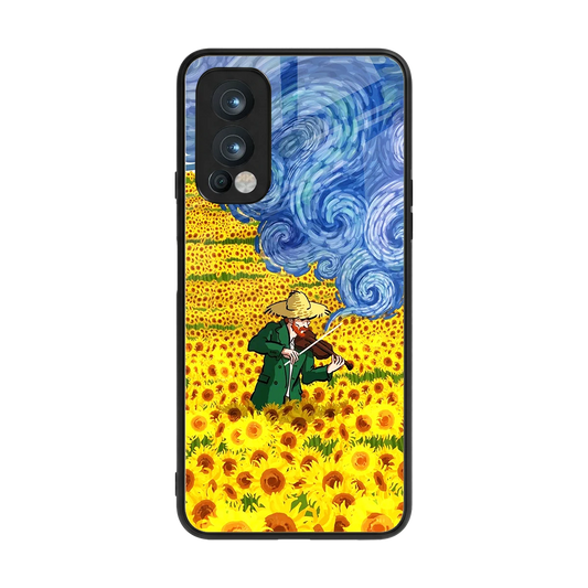 Starry Strings back phone cover | glass case for oneplus nord 2