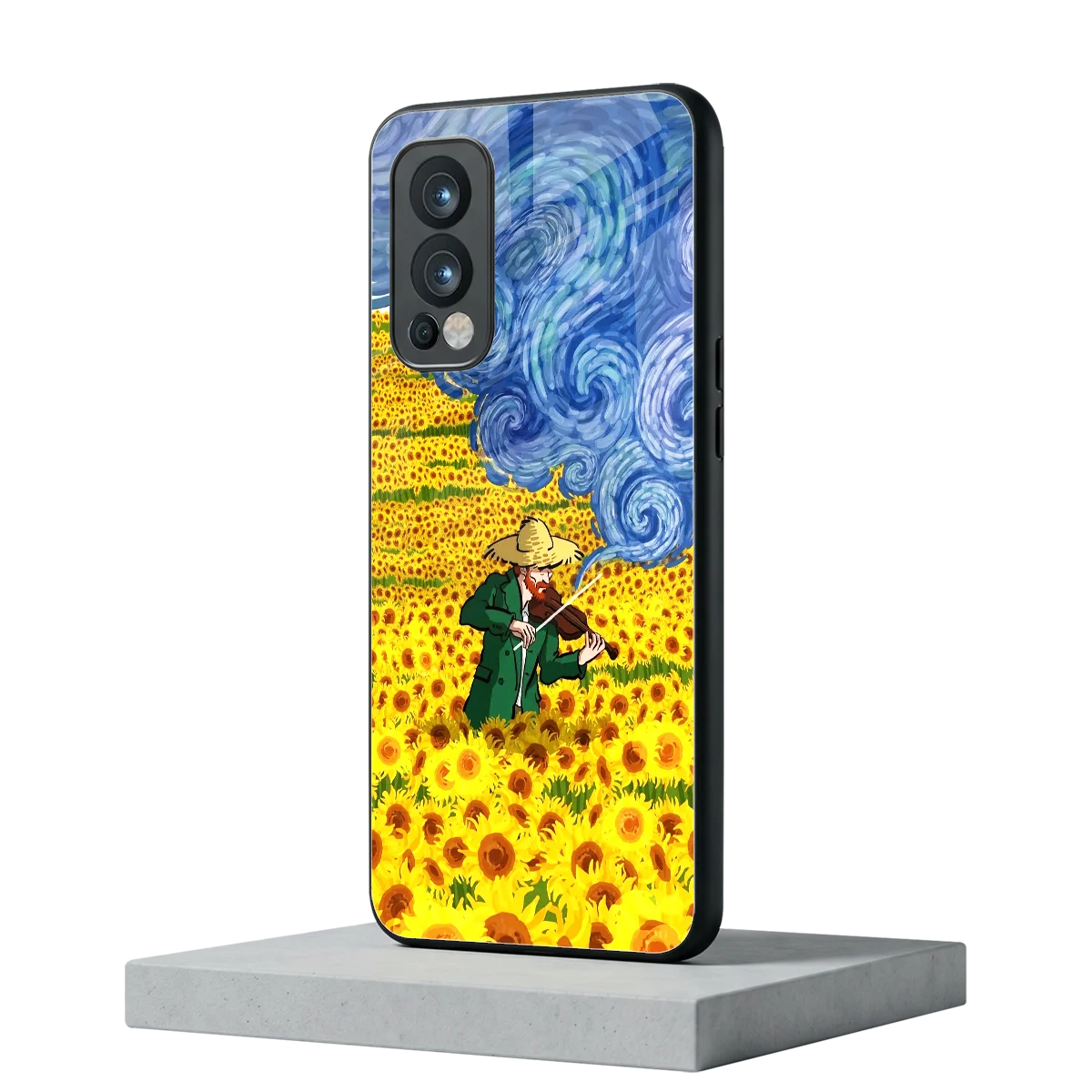 Starry Strings oneplus nord 2 mobile cover | shockproof glass phone case
