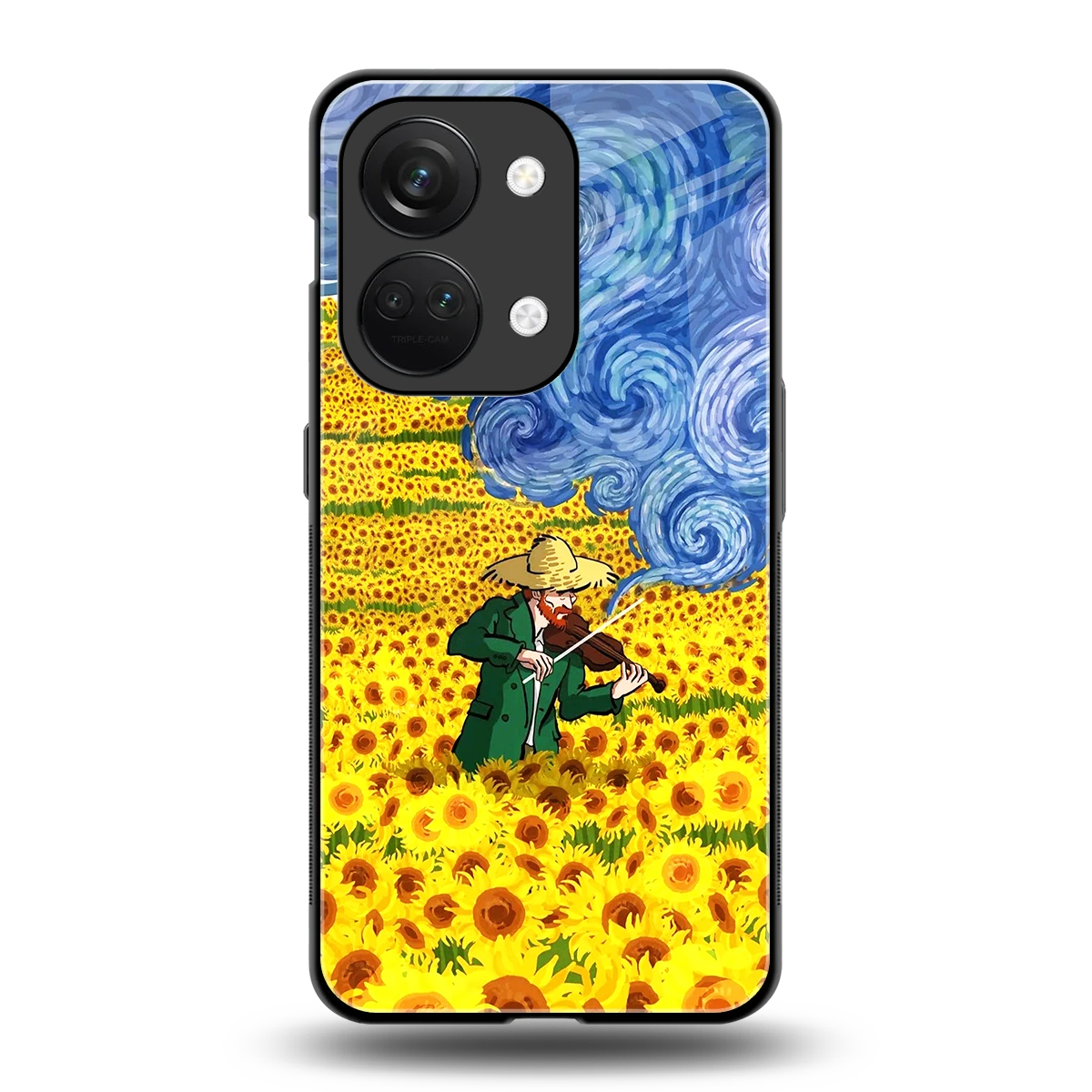 Starry Strings back phone cover | glass case for oneplus nord 3