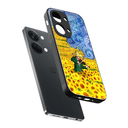 Starry Strings sleek oneplus nord 3 cover with tempered glass back and TPU edges