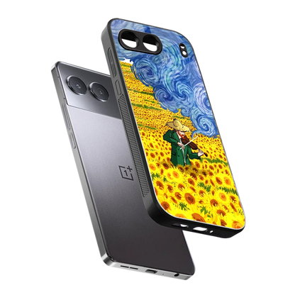 Starry Strings sleek oneplus nord 4 cover with tempered glass back and TPU edges