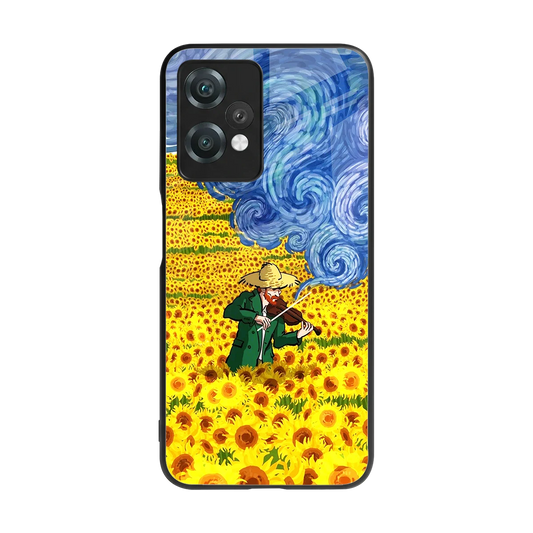 Starry Strings back phone cover | glass case for oneplus nord ce 2 lite