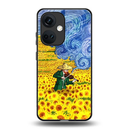 Starry Strings back phone cover | glass case for oneplus nord ce 3