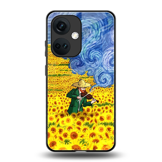 Starry Strings back phone cover | glass case for oneplus nord ce 3