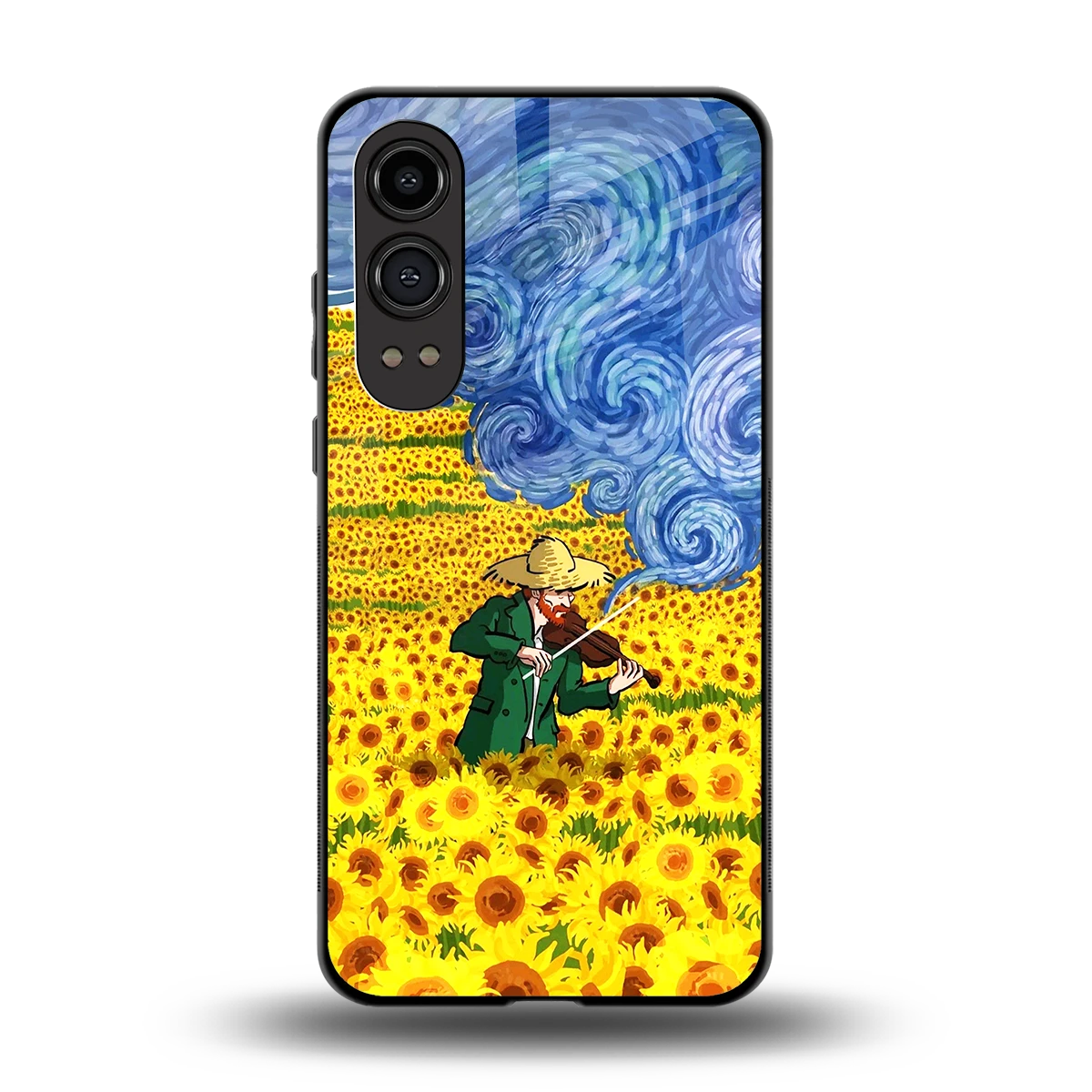 Starry Strings back phone cover | glass case for oneplus nord ce 4 lite