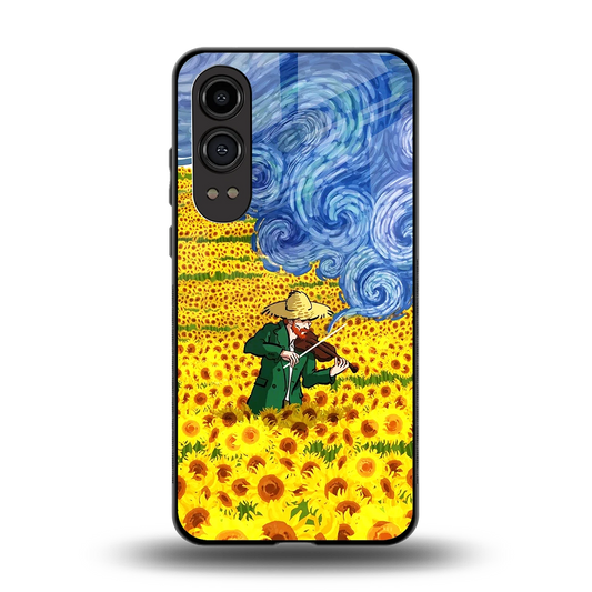 Starry Strings back phone cover | glass case for oneplus nord ce 4 lite