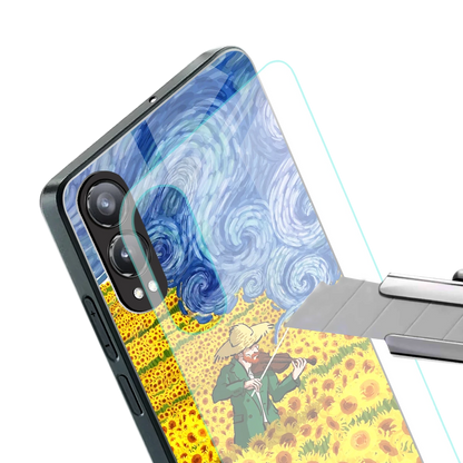 Starry Strings stylish phone case for oneplus nord ce 4 lite | glossy glass and slim fit