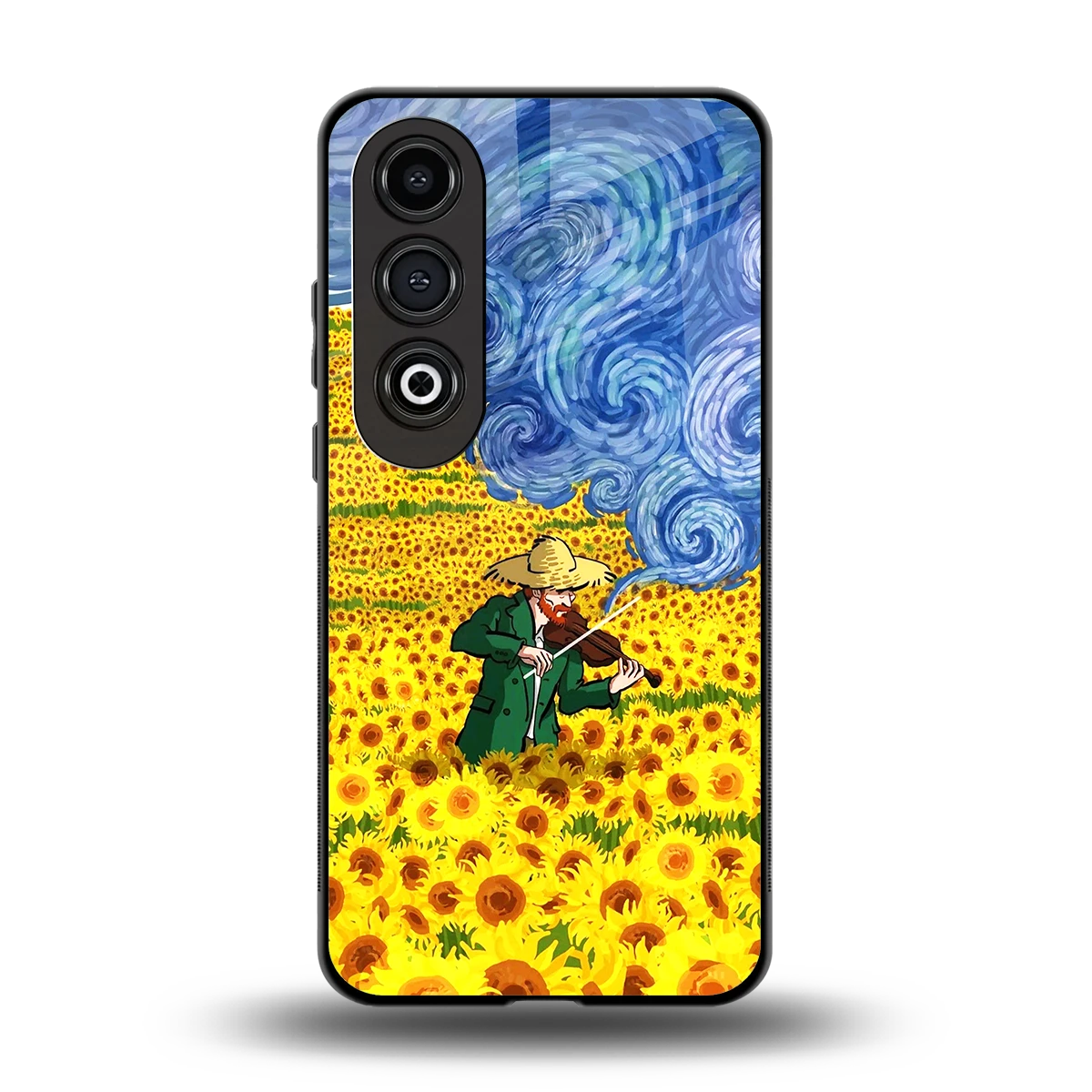 Starry Strings back phone cover | glass case for oneplus nord ce 4
