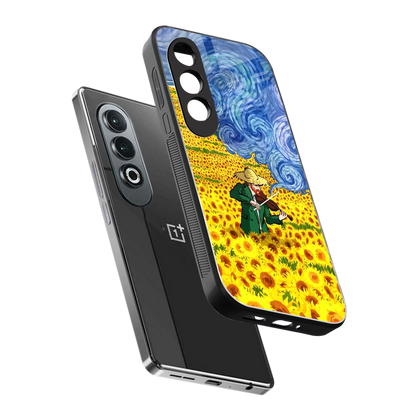 Starry Strings sleek oneplus nord ce 4 cover with tempered glass back and TPU edges
