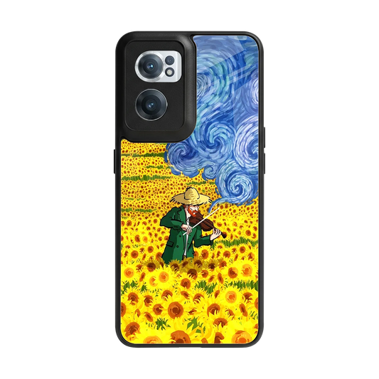 Starry Strings back phone cover | glass case for oneplus nord ce 2