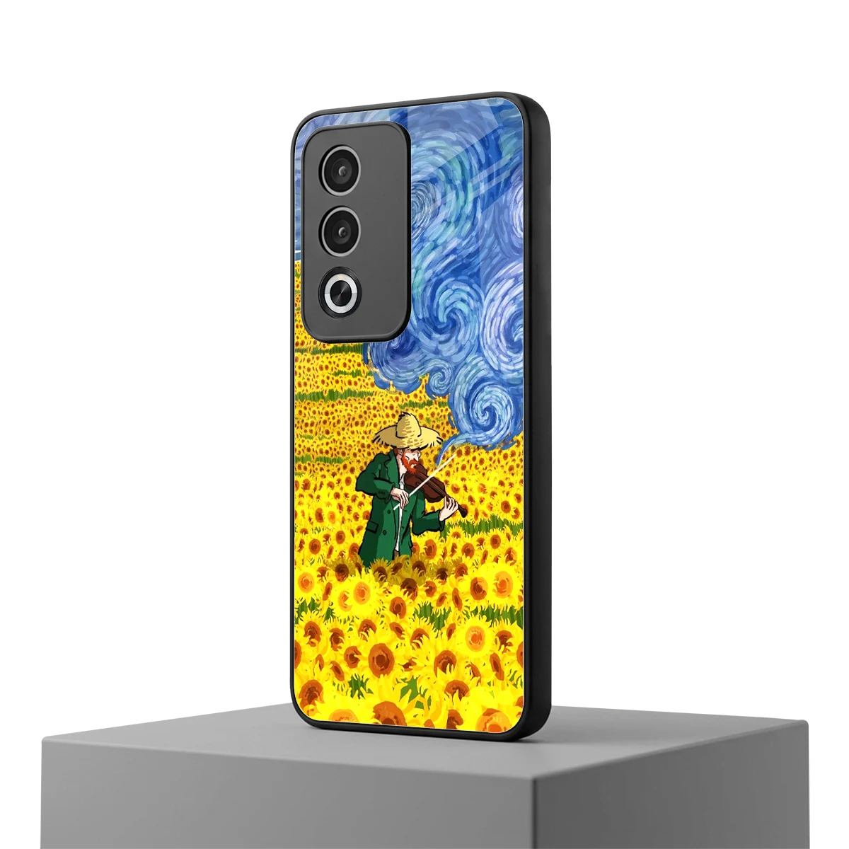 Starry Strings oppo a3 pro mobile cover | shockproof glass phone case